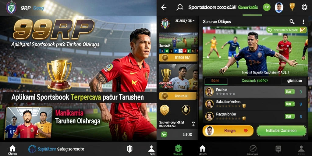Tampilan gameplay menarik dari aplikasi Sportsbook 99RP.