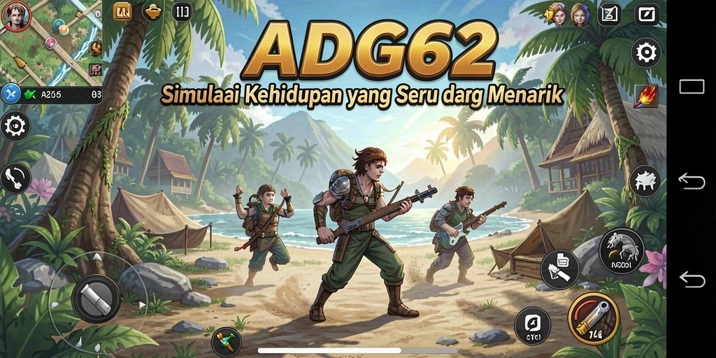 Tampilan gameplay ADG62 yang menarik dan interaktif.
