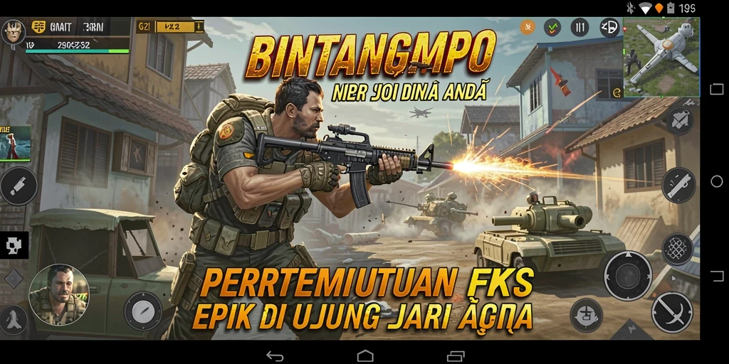 Screenshot gameplay BINTANGMPO yang menampilkan aksi seru dan intens.