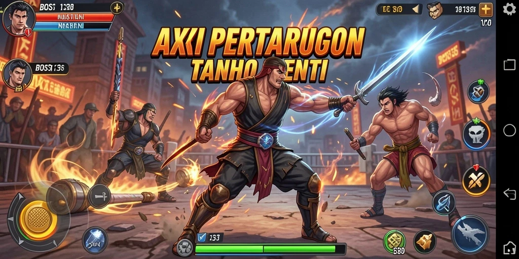 Tampilan utama gameplay <strong>BOS138</strong> yang mendebarkan dan penuh aksi.