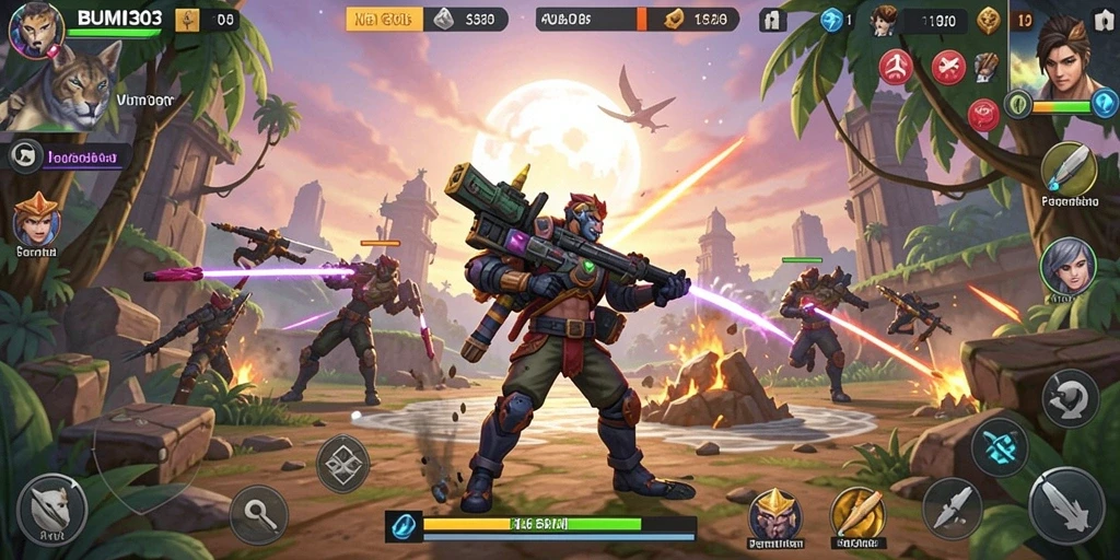 Tampilan gameplay BUMI303 yang menegangkan dan seru.