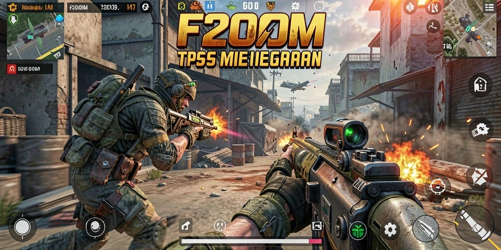 Tampilan gameplay menarik dari F200M yang penuh aksi.