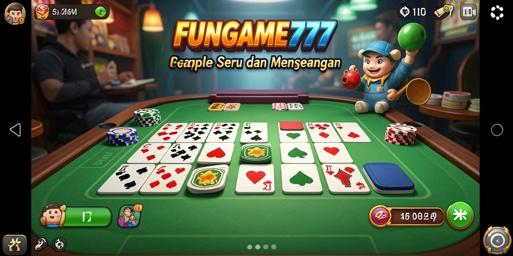 Tampilan menarik dari gameplay Gaple yang mengasyikkan.