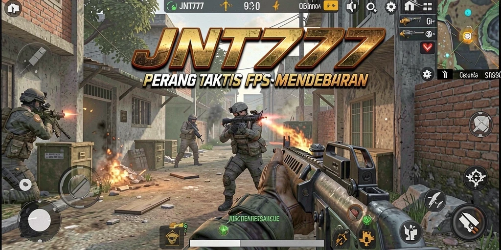 Gameplay menegangkan di JNT777 dengan aksi FPS intens.