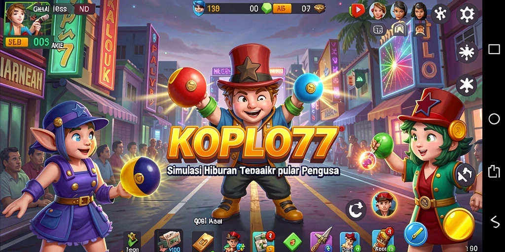 Screenshot dari gameplay KOPLO77 menunjukkan suasana simulasinya yang menarik.