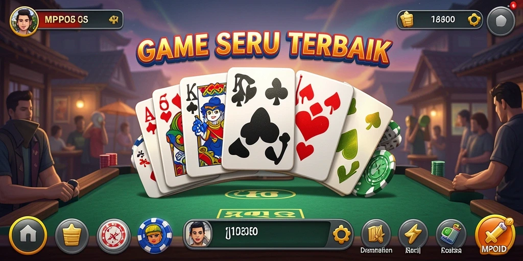 Tampilan menarik dari gameplay MPOID yang penuh aksi Domino.