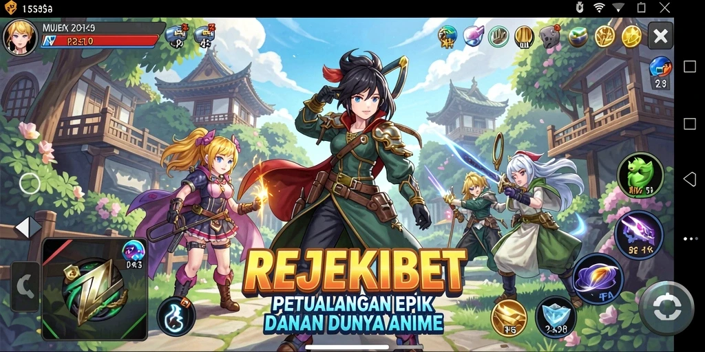 Gameplay menarik dengan karakter anime ikonik.