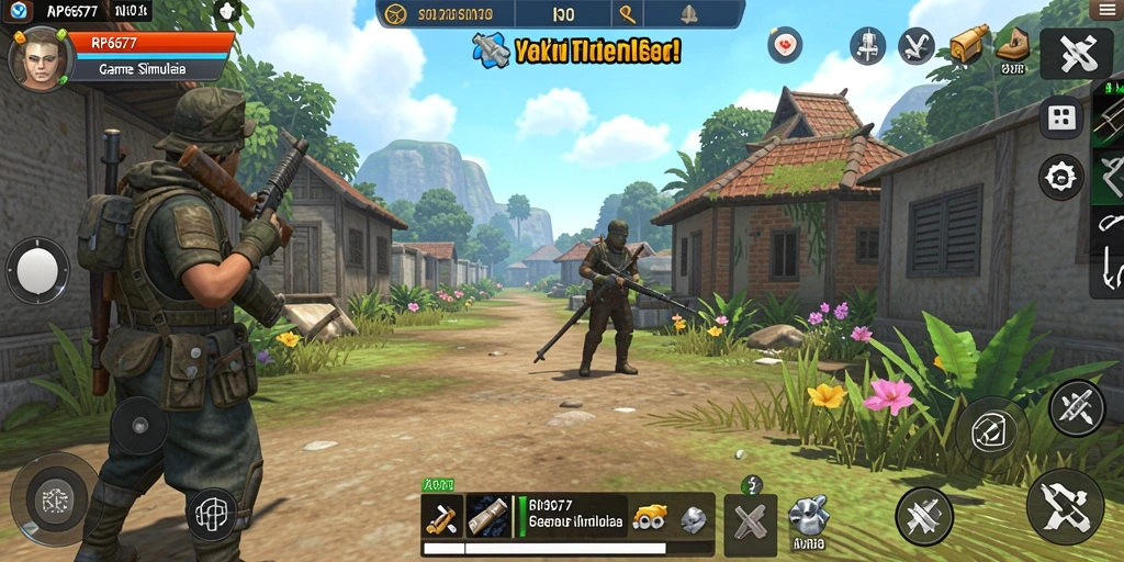 Tampilan gameplay RP6677 memperlihatkan simulasi yang mendetail dan interaktif.