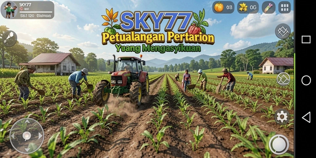 Tampilan gameplay SKY77 yang mengasyikkan, penuh warna dan menarik.