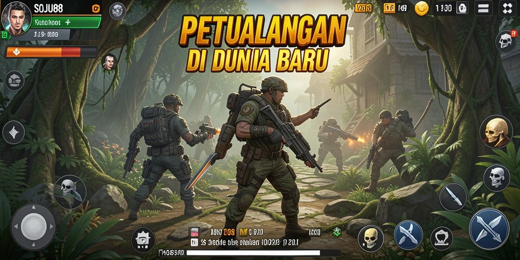 Tampilan gameplay SOJU88 yang menegangkan dan penuh tantangan.