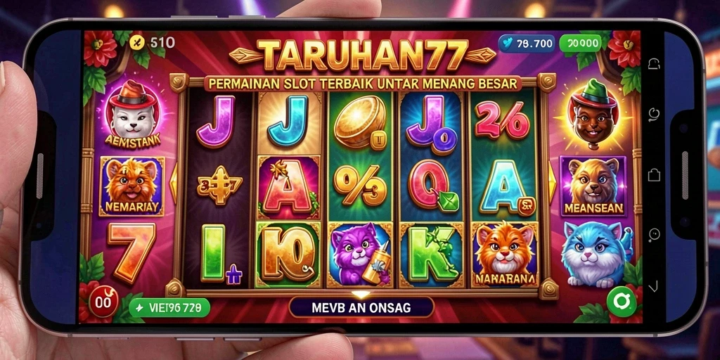 Tampilan menarik dari game Slot TARUHAN77 saat bermain.