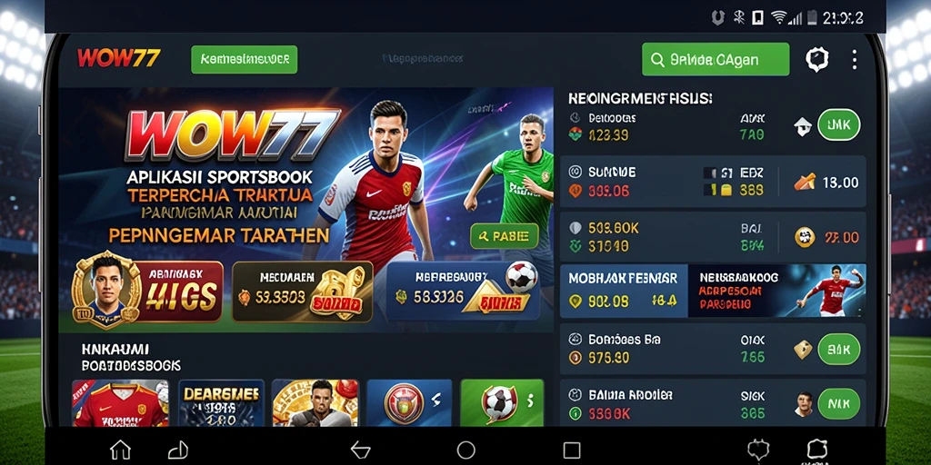 Tampilan gameplay WOW77 yang menarik dengan berbagai pilihan taruhan olahraga.