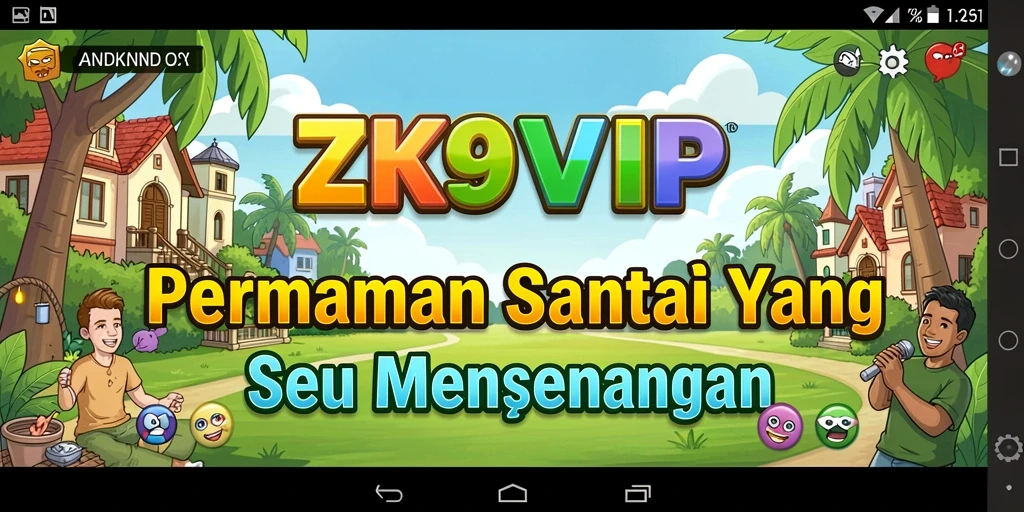 Tampilan gameplay ZK9VIP yang ceria dan interaktif.
